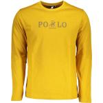 Pánske Polo tričká žltej farby Onesize s dlhými rukávmi 