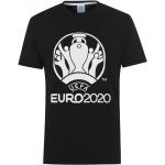 UEFA Euro 2020 Logo T Shirt Mens Black M