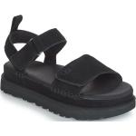 Dámske Kožené sandále UGG Australia čiernej farby vo veľkosti 40 na leto 