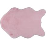 Shaggy koberce Kondela ružovej farby z umelej kožušiny 