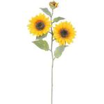Dekoračné kvety žltej farby z plastu s motívom: Slnečnica v zľave 