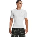 Termo tričká Under Armour bielej farby z polyesteru v zľave 