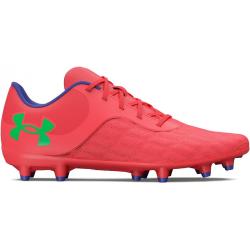 Under Armour Magnetico Select Junior Firm Ground Football Boots Red/Green 4(36.5)