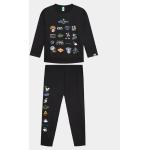 Detské pyžamá UNITED COLORS OF BENETTON čiernej farby z bavlny do 7 rokov v zľave 