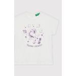Detské tričká UNITED COLORS OF BENETTON BIO bielej farby z bavlny do 24 mesiacov udržateľná móda 