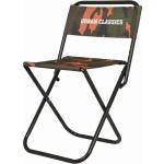 Kempingové stoličky Urban Classics neónovo oranžovej farby s maskáčovým vzorom 