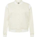 Urban Classics Prechodná bunda 'Ladies Inset College Sweat Jacket' biela / béžová