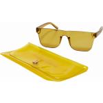 Slnečné okuliare Urban Classics horčicovej farby v streetwear štýle Onesize udržateľná móda 