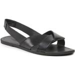 Dámske Kožené sandále Vagabond Vagabond čiernej farby vo veľkosti 38 na leto 