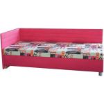 Jednolôžkové postele Kondela ružovej farby v modernom štýle 