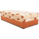Jednolôžkové postele Kondela oranžovej farby 