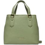 Dámske Shopper kabelky zelenej farby z koženky v zľave 