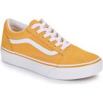 Detská Skate obuv Vans Old Skool Platform žltej farby vo veľkosti 35 svietiace metalické 