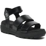 Dámske Kožené sandále Vans čiernej farby vo veľkosti 37 v zľave na leto 