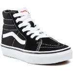 Dievčenská Skate obuv Vans SK8-Hi čiernej farby vo veľkosti 29 Zľava 