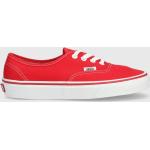 Dámska Skate obuv Vans AUTHENTIC červenej farby z tkaniny vo veľkosti 40 