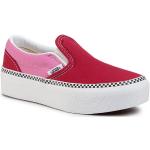 Dievčenská Skate obuv Vans Classic Slip-On červenej farby vo veľkosti 31 Zľava 