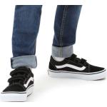 Chlapčenská Skate obuv Vans Old Skool V čiernej farby z kože vo veľkosti 34 Zľava 
