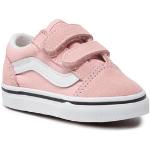 Dievčenská Skate obuv Vans Old Skool V ružovej farby zo semišu 