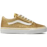 Dievčenská Skate obuv Vans Old Skool zlatej farby vo veľkosti 33 metalické Zľava 