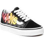 Chlapčenská Skate obuv Vans Old Skool čiernej farby zo semišu vo veľkosti 30 Zľava 