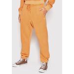 Pánske Športové nohavice Vans Comfycush oranžovej farby voľné z bavlny v zľave 