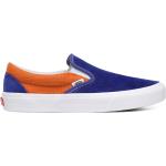 Pánska Skate obuv Vans Classic Slip-On modrej farby v ležérnom štýle z tkaniny Zľava 