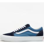 Pánska Skate obuv Vans Old Skool modrej farby z kože vo veľkosti 35 Zľava 