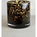 Vázy home čiernej farby v súčasnom štýle s leopardím vzorom zo skla s motívom: Leopard 