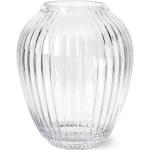 Vázy transparentnej farby s jednofarebným vzorom zo skla s výškou 20 cm s priemerom 20 cm 