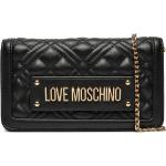 Dámske Designer Clutch kabelky Moschino Love Moschino čiernej farby v zľave 