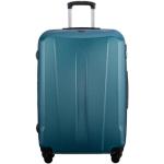 Veľké cestovné kufre tyrkysovej farby v modernom štýle na zips objem 94 l 
