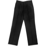 Pánske Elegantné nohavice čiernej farby z polyesteru na gombíky na Svadbu 