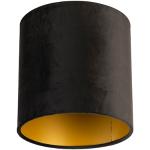 Tienidlá Qazqa čiernej farby v elegantnom štýle zo zamatu v zľave kompatibilné s E27 