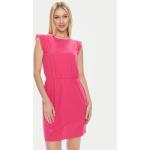 Dámske Letné šaty VERO MODA BIO ružovej farby z bavlny v zľave udržateľná móda 