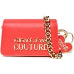 Dámske Kožené kabelky Versace Jeans červenej farby z koženky v zľave 