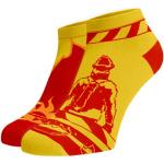 Dámske Vzorované ponožky žltej farby z bavlny 38 