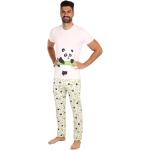 Pánske Pyžamové nohavice dedoles viacfarebné vo veľkosti XXL s dlhými rukávmi s motívom: Panda v zľave 