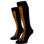 Dámske Vzorované ponožky čiernej farby z bavlny 38 