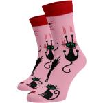 Dámske Vzorované ponožky ružovej farby z bavlny 38 