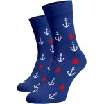 Pánske Vzorované ponožky modrej farby v námorníckom štýle z bavlny 41 