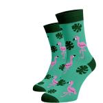 Dámske Vzorované ponožky tyrkysovej farby z bavlny 41 