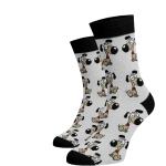 Dámske Vzorované ponožky sivej farby z bavlny 38 