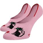 Dámske Vzorované ponožky ružovej farby z bavlny vo veľkosti L 