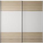 Šatníkové skrine Kondela bielej farby v modernom štýle z dubového dreva 