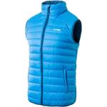 Pánske Športové vesty HI-TEC modrej farby z nylonu na zips na zimu 