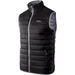 Pánske Športové vesty HI-TEC čiernej farby z nylonu na zips na zimu 