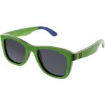 Pánske Drevené slnečné okuliare VeyRey zelenej farby v nerd štýle Onesize v zľave 