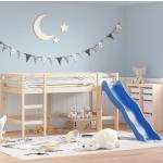 Detské postele vidaxl hnedej farby v rustikálnom štýle z borovicového dreva 