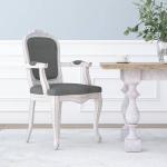 Jedálenské stoličky vidaxl tmavo šedej farby v rustikálnom štýle z dreva 